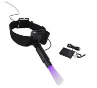 Aundhegrtt Nouvelle Lampe UV à Polymérisation Ultraviolette 6W avec Pédale pour Greffe de Cils et Extensions, Montée sur Tête et Embellissement des Ongles