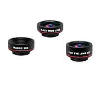 Aundhegrtt Objectif de Caméra HD Universel pour Smartphone 0,62X Fisheye Grand Angle et Objectif Macro 25X pour la Photographie Mobile.