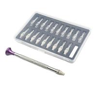 Aundhegrtt Outils de Réparation de Montres - Ensemble D'Outils de de Aiguilles Manuelles 0-2,2 - Ensemble Universel de 21 Pièces Multi-Modèles