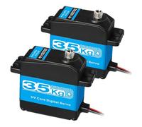 Aundhegrtt Pack de 2 Servo RC 35KG Servo de Direction 7.4V Moteur Numérique Engrenage Haute Torque Étanche pour Voitures RC Robotiques DIY