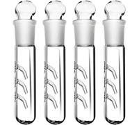 Aundhegrtt Paquet de 4 Pièges à Planaires en Verre à 3 Trous, Piège Transparent pour Planaires, Piège Efficace pour Appâts à Planaires, Piège à Planaires pour Aquariums d'eau et d'eau Salée.
