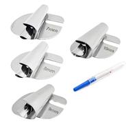 Aundhegrtt Pied Ourleur pour Machine à Coudre - Accessoires en Acier Inoxydable pour Tissus de 7/8/9/10 Mm