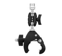 Aundhegrtt Pince de Fixation pour Microphone à Double Rotule, Compatible avec Pied de Micro, Bureau, Étagère et Tambour.