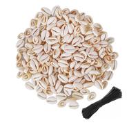 Aundhegrtt Plage D'Été pour la Fabrication de, 150 Pièces de Perles en Coquillage Blanc Cowrie, Coquillages Spirales Naturels.