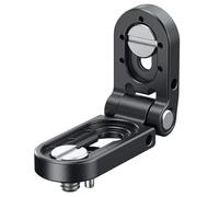 Aundhegrtt Plaque de Pliable en L Mini-MD5712 pour Émetteurs et Moniteurs - Compatible avec Les Filetages 1/4"-20 et 3/8"-16 - Réglage de l'angle