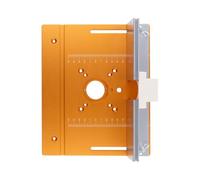 Aundhegrtt Plaque D'Insertion pour Table de Défonceuse, Règle pour Planche Inversée pour Table de Travail, Plaque de Défonceuse pour le Travail Du Bois, Rainurage, Finition et Chanfreinage.