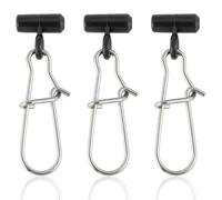 Aundhegrtt Poids de Plomb Coulissant pour la Pêche, Manchon Coulissant pour Ligne avec Émerillons à Verrouillage Double pour la Pêche au Fond avec Détecteur de Poissons.