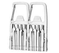 Aundhegrtt Porte-Clés Multifonction 13 en 1, Mini-Outil Brise-Mâchoires avec Ouvre-Bouteille, Support de Téléphone et Tournevis