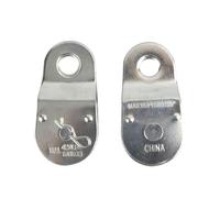 Aundhegrtt Poulie Fixe Simple, Poulie à Œillet Fixe en Acier 1-1/2" pour Corde et Cordon, Usage Intérieur/Extérieur, Paquet de 2