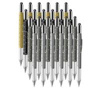 Aundhegrtt pour - Stylo Multitool 6-En-1 de 24 Pièces avec Règle, Niveau, Stylet, Tournevis.