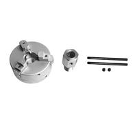 Aundhegrtt Pour Tour, Meuleuse D'Établi, Perceuse Électrique Compatible, Mini Mandrin à Trois Mors en Alliage D'Aluminium, Auto-Centrante pour le Tournage Du Bois.