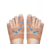 Aundhegrtt Séparateur de Orteils Ajustable et Respirant - Correcteur de Hallux Valgus et Attelle pour Gros Orteil, 1 Paire - Soulagement des Oignons à Porter Jour et Nuit.