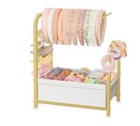 Aundhegrtt Support pour Bandeaux - Organisateur Polyvalent pour Chouchous, Nœuds et Pinces à Cheveux - Rangement Compact pour Accessoires de Cheveux