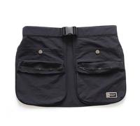 Aundhegrtt Tablier Mi-Long Imperméable à Poches Multiples pour Maquilleurs, Coiffeurs, Activités de Plein Air et Course, Noir.