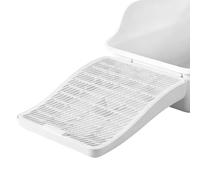 Aundhegrtt Tapis de Litière Surélevé pour Chat, Double Couche, Rampe Réglable en Hauteur et Coussins Antidérapants, Facile à Nettoyer