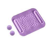 Aundhegrtt Tapis de Massage par Acupression et Réflexologie pour les Pieds avec Deux Balles de Massage, Design à 5 Zones pour Diverses Stimulations.