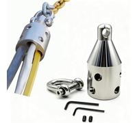 Aundhegrtt Tire-Pingouin, Accessoire de Tirage de Robuste, Tire- en Acier Inoxydable avec Mousqueton en Forme de Pingouin, Outils D'Électricien