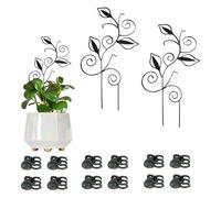 Aundhegrtt Trellis en Forme de Feuille pour Plantes D'Intérieur, Supports en Tige pour Plantes en Pot.