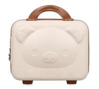 Aundhegrtt Trousse de Maquillage Portable en Forme d'ours en Peluche, Souvenir de Mode de Célébrité, Fermeture Éclair et Verrouillage par Mot de Passe