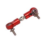 AUNEVN Bras Servo de Direction de Tige de Traction Adapté pour 1/5 HPI ROFUN ROVAN KM Baja 5B 5T 5SC Losi 5Ive T TéLéCommandéE PièCes de Voiture-Orange Rouge