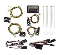 AUNEVN pour TRX4 RC Voiture Avant ArrièRe LED LumièRes + IC Lampe Groupe Phare Kit pour 1/10 RC Crawler -4