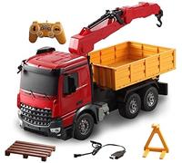AUNEVN Voiture Télécommandée Camion À Benne Basculante Rc Voiture À Vitesse 1/20 Camion Rc 2.4Ghz Véhicule D'Ingénierie Grue Grue Télécommandée Modèle Télécommandé Véhicule Tout-Terrain Jouets/1Batter