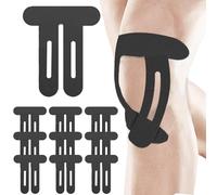 AUNGCSHE 10 Stück Bande Kinesiologie, Élastique Imperméable Tape Kinesiologie, Kinesio Tape Aux épaules pour Douleurs Au Genou Aux Chevilles et Aux Poignets(Bleu ciel) (Noir)