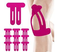 AUNGCSHE 10 Stück Bande Kinesiologie, Élastique Imperméable Tape Kinesiologie, Kinesio Tape Aux épaules pour Douleurs Au Genou Aux Chevilles et Aux Poignets(Bleu ciel) (Rose rouge)