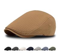 AUNGCSHE Beret Homme, 8 Couleurs Casquette Homme, Convient pour Un Usage Quotidien, l'escalade, la Randonnée et Les Voyages (FR/ES, Numérique, 56, Standard, Kaki)