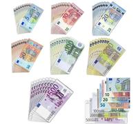 AUNGCSHE Lot de 350 billets pour jouet, 5/10/20/50/100/200/500 billets de jouet, pour apprendre, jouer à des rôles et profiter du jeu