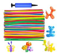AUNGKWANG 100 Pièces Ballons Magique, Longs Ballons avec Pompe, SculptureBallon, Ballon Modelisation, Ballon Modèle, pour Anniversaire des Enfants, Mariage et Fête
