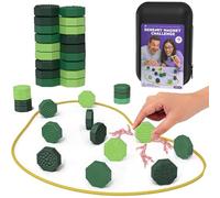 AUNGKWANG 20 Pièces Jeu d'échecs Magnétique, échiquier Portable, Jeux de Société Magnétiques, Jeu d'échecs Magnétique avec Corde et Boîte d'emballage, JeuMagnétique pour Enfants et Adultes
