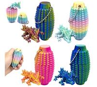 AUNGKWANG 4 PCS Little Ouchies Pain Fidgets, Fidget Toys Anti Stress pour Adultes Adolescents, Pain Stim Fidget Jouet, Keychain Stimulant Stippie Spiky, Jouet Sensoriel Cadeaux de Nouveauté de Bureau