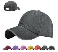AUNGKWANG Délavées Casquette de Baseball pour Enfants, 100% Coton, Casquettes Sport Baseballs Ajustable, Plein Air Loisirs Basecap Casquettes de Baseballs, Garçons et Aux Filles de 5-10 Ans