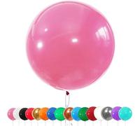 AUNGKWANG Lot de 6 Ballons Géant en Latex, 90cm Grand Décorations Ballon Rose, Helium Ballon pour Fête, Anniversaire, Mariage, Baptême, Noël, Carnaval, Cérémonie