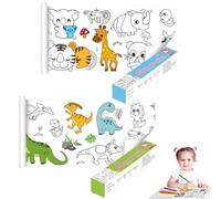 AUNHOKE 2 Pièces Rouleau Papier Dessin Enfant, Graffy Roll 30x300 cm | Rouleau Dessin Enfant Coloriage Adhésif, Rouleaux Dessin Coupables pour Etudiants, Cadeaux D'anniversaire (A)