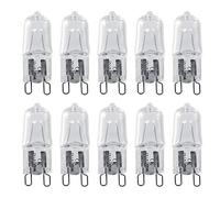 AUNMAS 10 pièces G9 Base Ampoule halogène 120 V 40 W 2900 K LED éclairage de Remplacement Maison Blanc Chaud Brillant pour plafonnier, sous Armoire