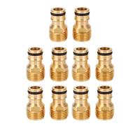 AUNMAS Adaptateur de Robinet en Laiton, Conception Durable, Installation Facile, Paquet de 10 avec Rondelles pour évier de Cuisine ou Connexion de Laveuse Portable