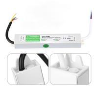 AUNMAS Alimentation LED étanche 12 V 20 W, Adaptateur Métallique, Protection contre les Courts-circuits de Surcharge, Idéal pour l'éclairage LED et les équipements d'automatisation