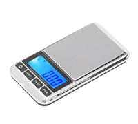 AUNMAS Balance Numérique de Poche Miniature avec Capteur de Précision en | Plateforme de Pesage Large, Plastique ABS, Extinction Automatique, écran LCD rétroéclairé, pour Laboratoire, Alimentation,