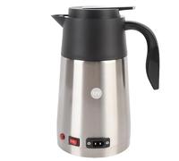 AUNMAS Bouilloire électrique portable pour voiture 1300 ml, chauffe-eau rapide en acier inoxydable 12 V, avec câble de chargement pour voiture, pour voyage et camping