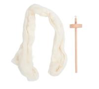 AUNMAS Broche Professionnelle en Bois de Hêtre, Contrôle du Fil sans Effort, équilibrée pour les Débutants, Kit Complet pour Filer la Laine pour le Tricot et le Tissage