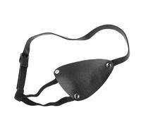 AUNMAS Cache-œil, Cuir Véritable pour Sommeil Réglable et Cosplay | Construction de Cachette, Sangle élastique, Adultes et Enfants, Cosplay Pirate, Accessoires Photo, Blocage de la Sieste et