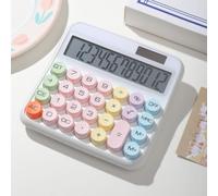 AUNMAS Calculatrice de Bureau, Grand écran LCD à 12 Chiffres, Touches | Corps en ABS, énergie Solaire AAA, comptabilité de Bureau, Utilisation Scolaire, Inclinaison à 15 Degrés, Touches Tactiles