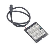 AUNMAS Carte Infrarouge de Lampe de Remplissage LED à 48 Perles IR, Carte de Lampe IR DC12V Haute luminosité avec Fonction DeVision Nocturne pour Caméra, Lumière de Remplissage