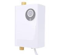 AUNMAS Chauffe-eau électrique sans Réservoir 110 V 3000 W instantané à la Demande Sous L'évier avec écran Tactile LCD IPX4 pour Cuisine Salle de Bain RV (Prise UE 220V)