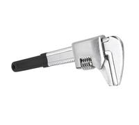 AUNMAS Clé Automobile, Mâchoire Large Réglable en Forme de F, Acier CR V, Tête Décalée à 90 Degrés, Idéale pour la Réparation Automobile et l'entretien de la Maison (BLACK)