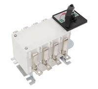 AUNMAS Commutateur de Transfert de Puissance Double 4P, Matériau PC argenté, Interrupteur de Déconnexion de Charge Manuel, 400 V AC pour Maisons et Bureaux (32A)