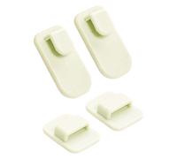 AUNMAS Crochet Adhésif Mural, Matériau PP Robuste, Conception Peu Encombrante, Installation Facile pour Support de Télécommande, Parfait pour une Utilisation à la Maison et au Bureau