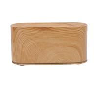 AUNMAS Diffuseur D'huiles Essentielles à Effet Flamme, Diffuseur D'aromathérapie de 220 ML avec 7 Couleurs de Lumière Changeantes et Un Effet Flamme Réaliste, Humidificateur (Grain de Bois Clair)